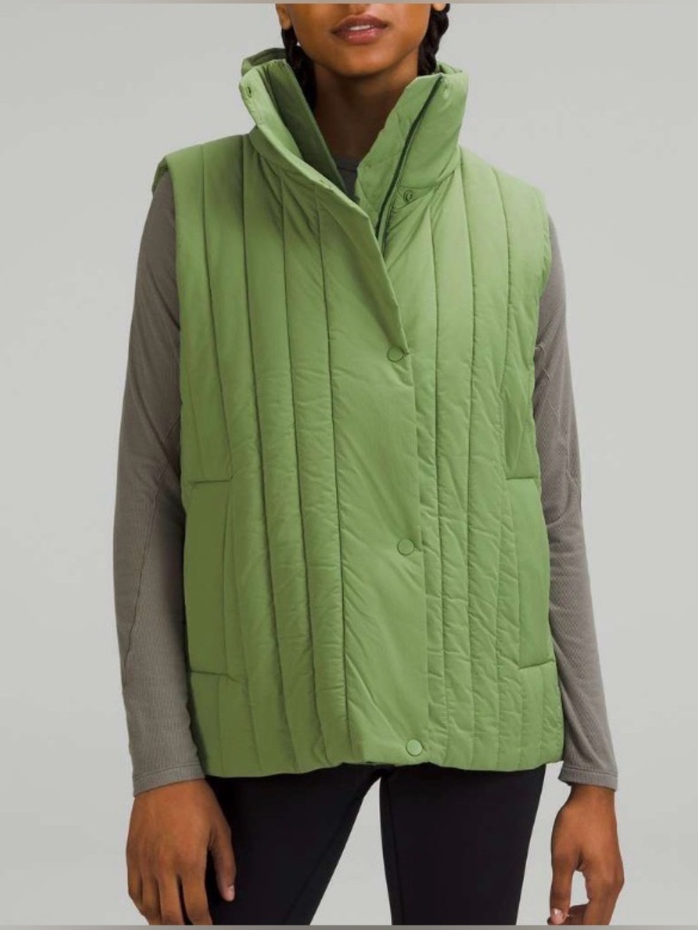 NWOT New Lululemon Water-Repellent Insulated Vest Green Foliage